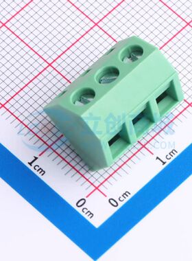 MX127S-5.08-03P-GN01-Cu-Y-A螺钉式接线端子5.08mm 1x3P直插绿色
