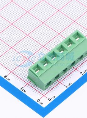 DB127V-5.0-6P-GN-S螺钉式接线端子5mm 1x6P直插绿色