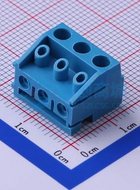 KF332K-5.0-3P螺钉式接线端子5mm 1x3P蓝色