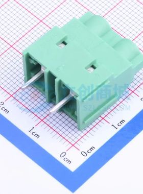 1714971螺钉式接线端子9.52mm 1x2P直插绿色