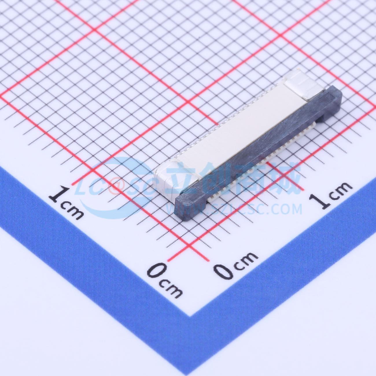 全新AFC07-S22FCA-00 SMD,P=0.5mm,卧贴 FFC/FPC连接器可开票