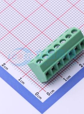 DB127S-3.5-7P-GN-S螺钉式接线端子3.5mm 1x7P直插绿色