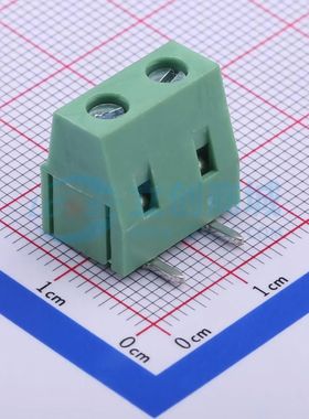 DB128R-7.5-2P-GN-S螺钉式接线端子7.5mm 1x2P弯插绿色