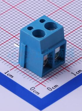 KF300R-5.0-2P螺钉式接线端子5mm 1x2P弯插蓝色