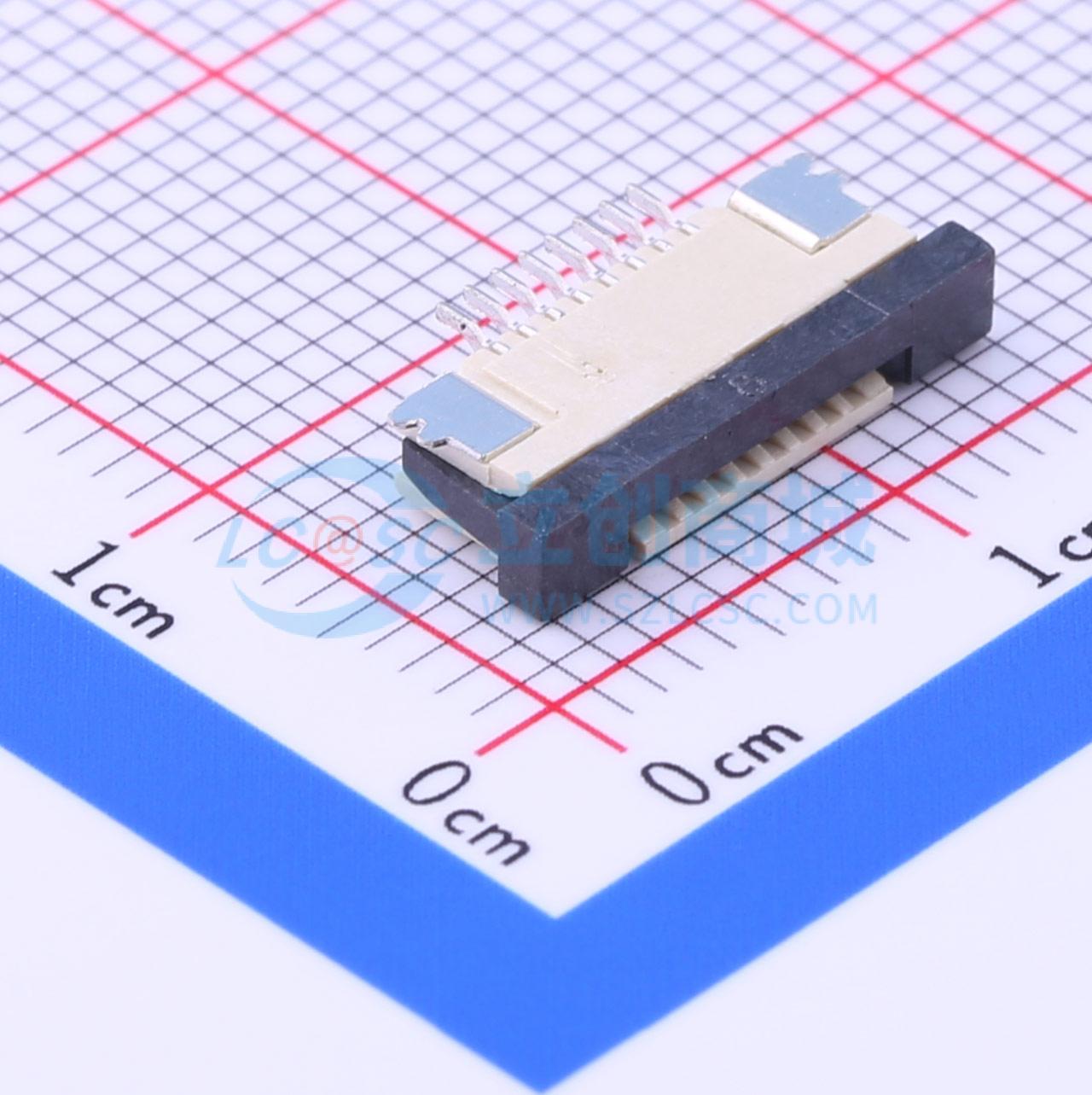 全新AFC08-S08ECC-00 SMD,P=0.8mm,卧贴 FFC/FPC连接器可开票