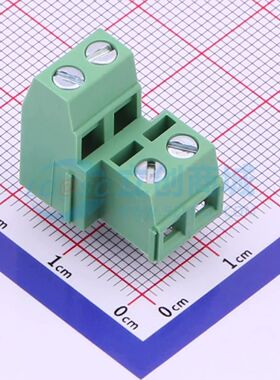 DG127A-5.08-04P-14-1000A(H)螺钉式接线端子5.08mm 2x2P直插绿色