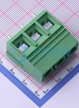 DB116A-10.16-3P-GN-P螺钉式接线端子10.16mm 1x3P直插绿色
