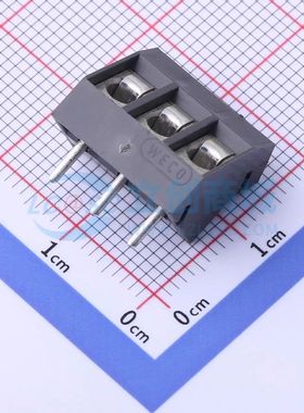 974-T-DS/03螺钉式接线端子5mm 1x3P弯插灰色