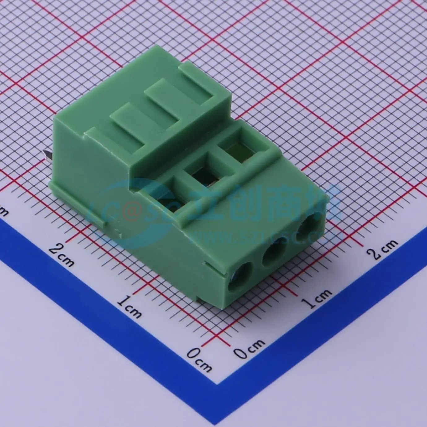 KF128H-5.08-3P螺钉式接线端子5.08mm 1x3P直插绿色