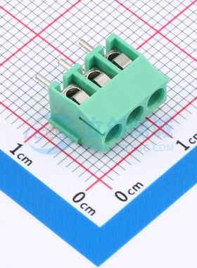 MX350-3.5-03P-GN01-Cu-Y-A螺钉式接线端子3.5mm 1x3P直插绿色
