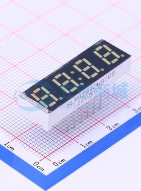 4位0.28英寸白色数码管 共阳极LED数码管SLR0284DWA1BD可开票
