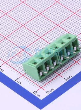 WJ124-3.81-6P螺钉式接线端子3.81mm 1x6P直插绿色