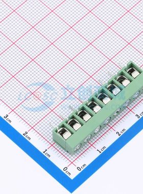 DGL500-8P26V-MG461螺钉式接线端子5mm 1x8P直插绿色