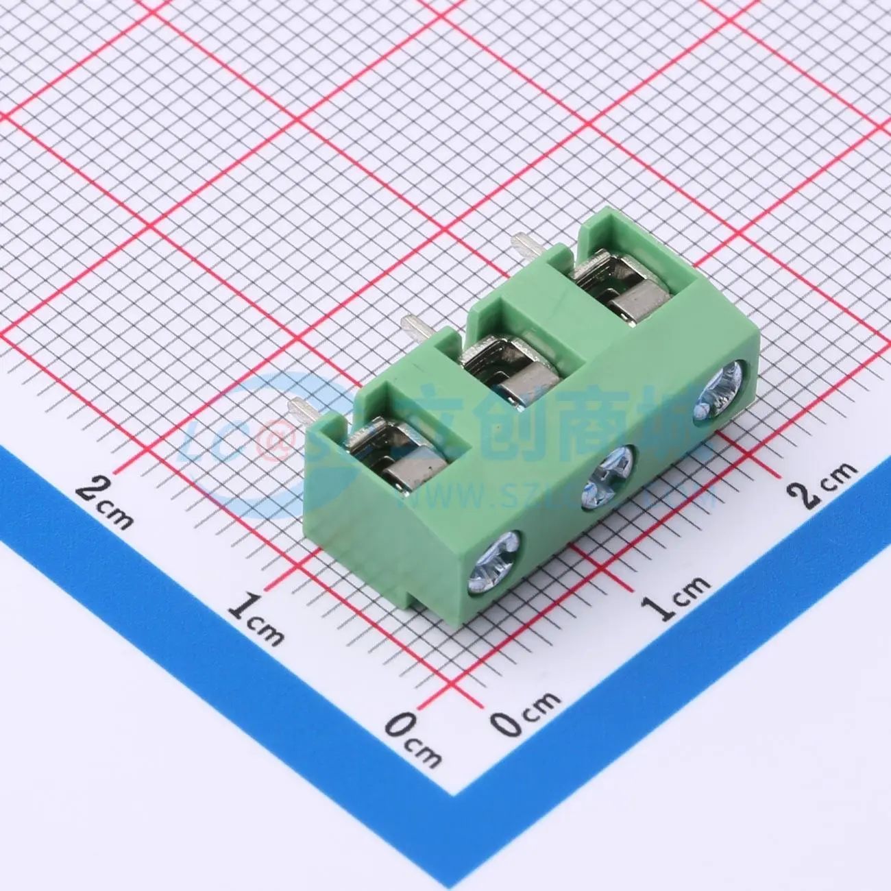 DB126-7.5-3P-GN-P螺钉式接线端子7.5mm 1x3P直插绿色
