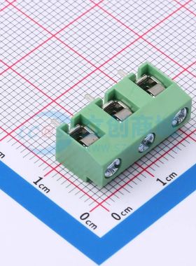 DB126-7.5-3P-GN-P螺钉式接线端子7.5mm 1x3P直插绿色