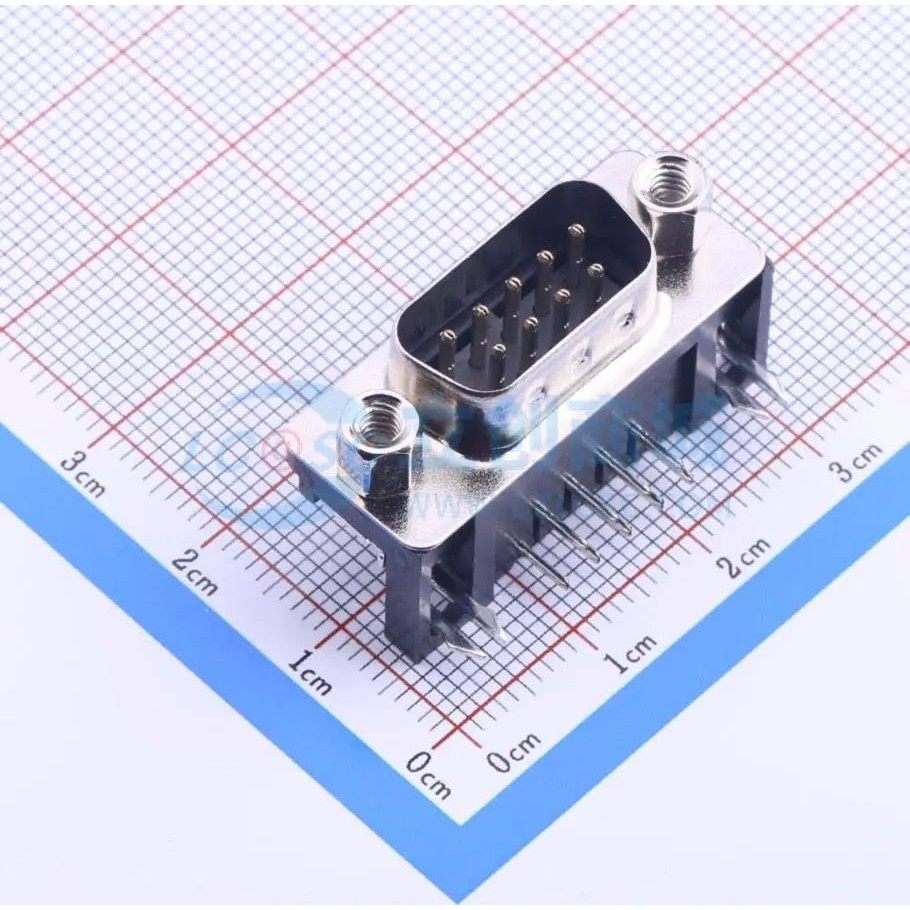 D-DMR009PM-D002 弯插 D-Sub/VGA连接器 9P 公座可开票