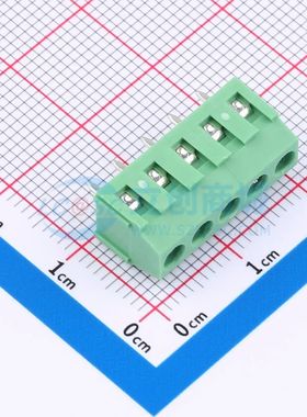 DGL381-5P28L-MG361螺钉式接线端子3.81mm 1x5P直插绿色