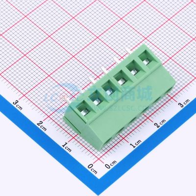 DGL500-6P28V-MG361螺钉式接线端子5mm 1x6P直插绿色