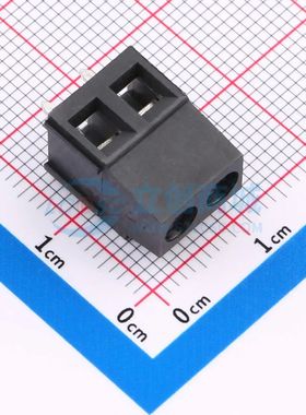 DB128L-5.0-2P-BK-S螺钉式接线端子5mm 1x2P直插黑色