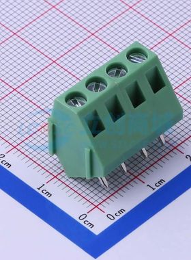 DB103-5.0-4P-GN-S螺钉式接线端子5mm 1x4P直插绿色