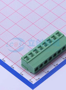 DB128L-5.0-8P-GN-S螺钉式接线端子5mm 1x8P直插绿色