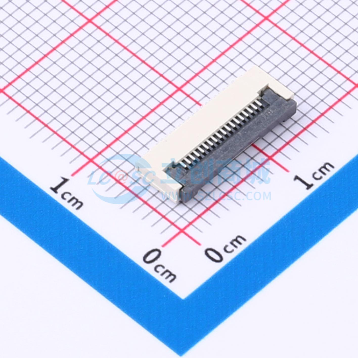 全新ZX-FPC-FWX0.5PH218 SMD,P=0.5mm,卧贴 FFC/FPC连接器可开票