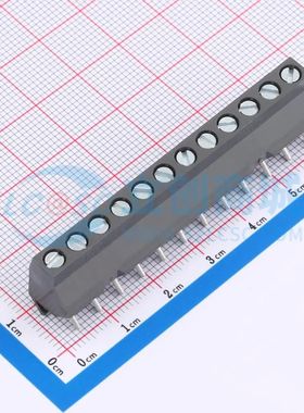 974-DS/12螺钉式接线端子5mm 1x12P弯插灰色