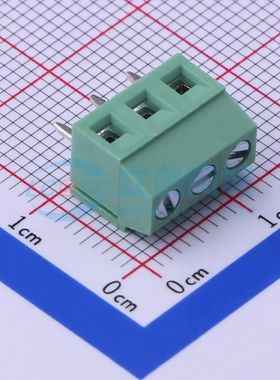 JL124D-38103G01螺钉式接线端子3.81mm 1x3P直插绿色