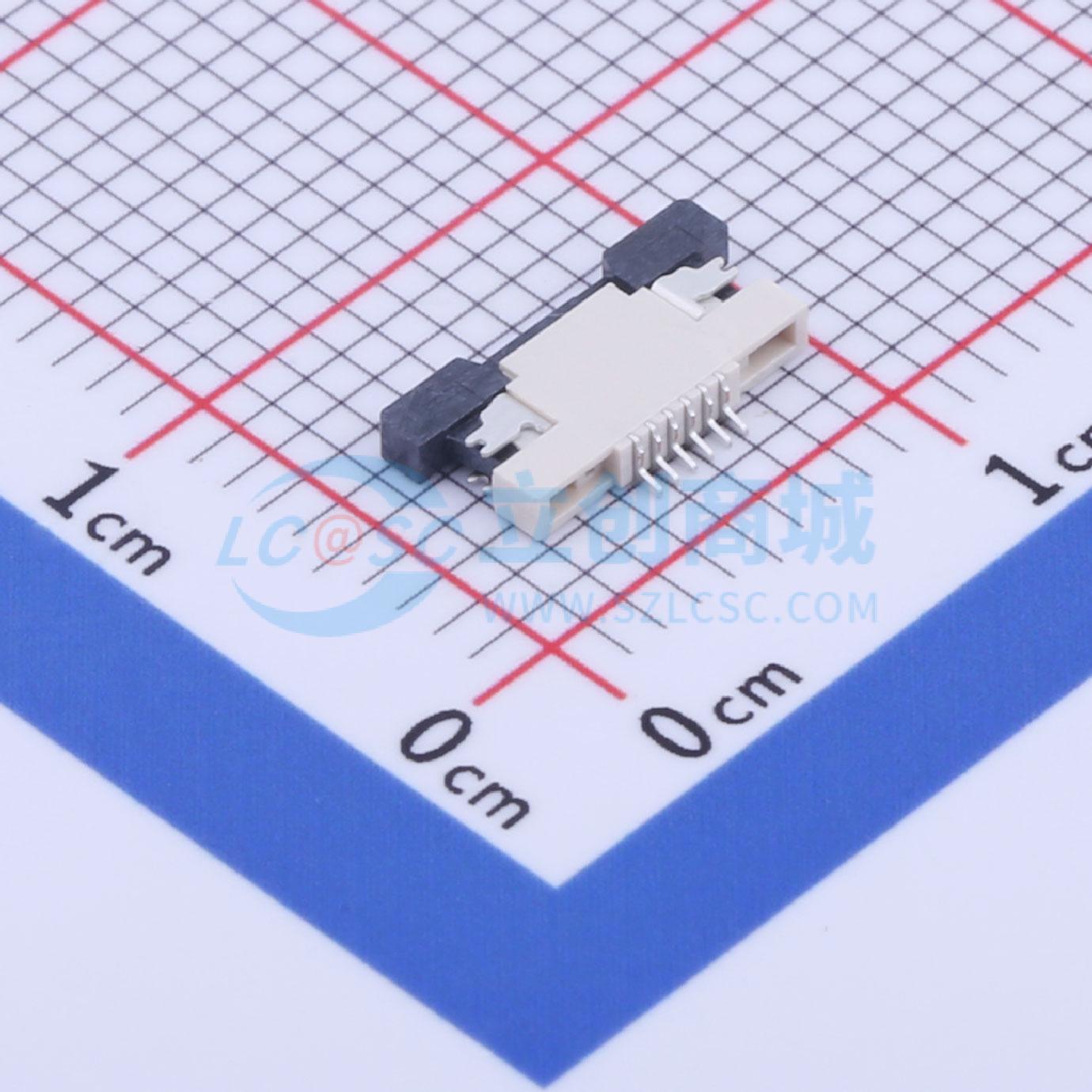全新AFC04-S06ECA-00 SMD,P=0.5mm,卧贴 FFC/FPC连接器可开票