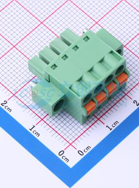 插拔式接线端子DB2EKDM-3.81-4P-GN P=3.81mm可开票