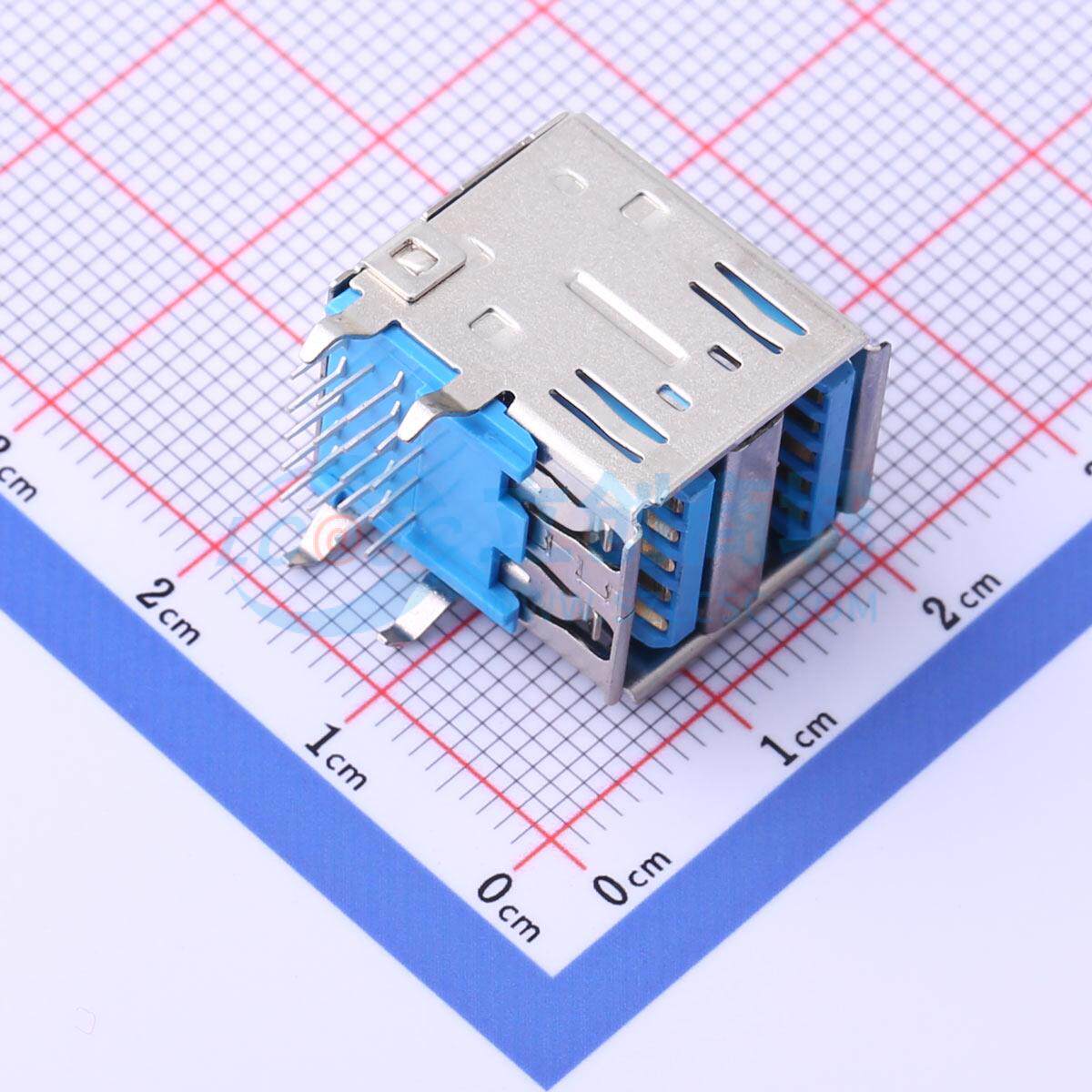 全新USB-HX-19DIP 插件 USB连接器质量保证可开票