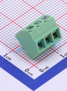 DG381S-3.5-03P-14-00A(H)螺钉式接线端子3.5mm 1x3P直插绿色