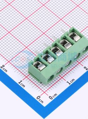 DGL500-5P26V-MG461螺钉式接线端子5mm 1x5P直插绿色