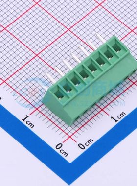 MX128-2.54-08P-GN01-Cu-Y-A螺钉式接线端子2.54mm 1x8P直插绿色