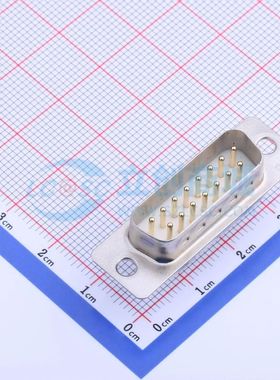 GDP15M-180 直插- D-Sub/VGA连接器 15P 公座2排可开票