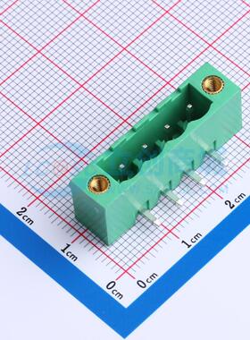 插拔式接线端子MX2EDGRM-5.08-04P-GN01-Cu-A 插件,P=5.08mm可开