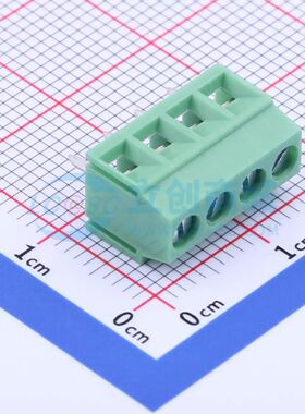 DB125-3.5-4P-GN-S螺钉式接线端子3.5mm 1x4P直插绿色