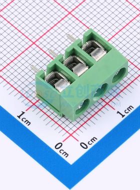 DGL500-3P26V-MG461螺钉式接线端子5mm 1x3P直插绿色