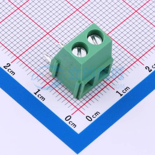 MX128R-5.0-02P-GN01-Cu-Y-A螺钉式接线端子5mm 1x2P弯插绿色