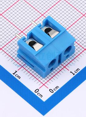 DB300v-7.5-2p-BU-S螺钉式接线端子7.5mm 1x2P直插蓝色