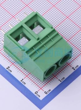 DB116B-10.16-2P-GN-P螺钉式接线端子10.16mm 1x2P直插绿色