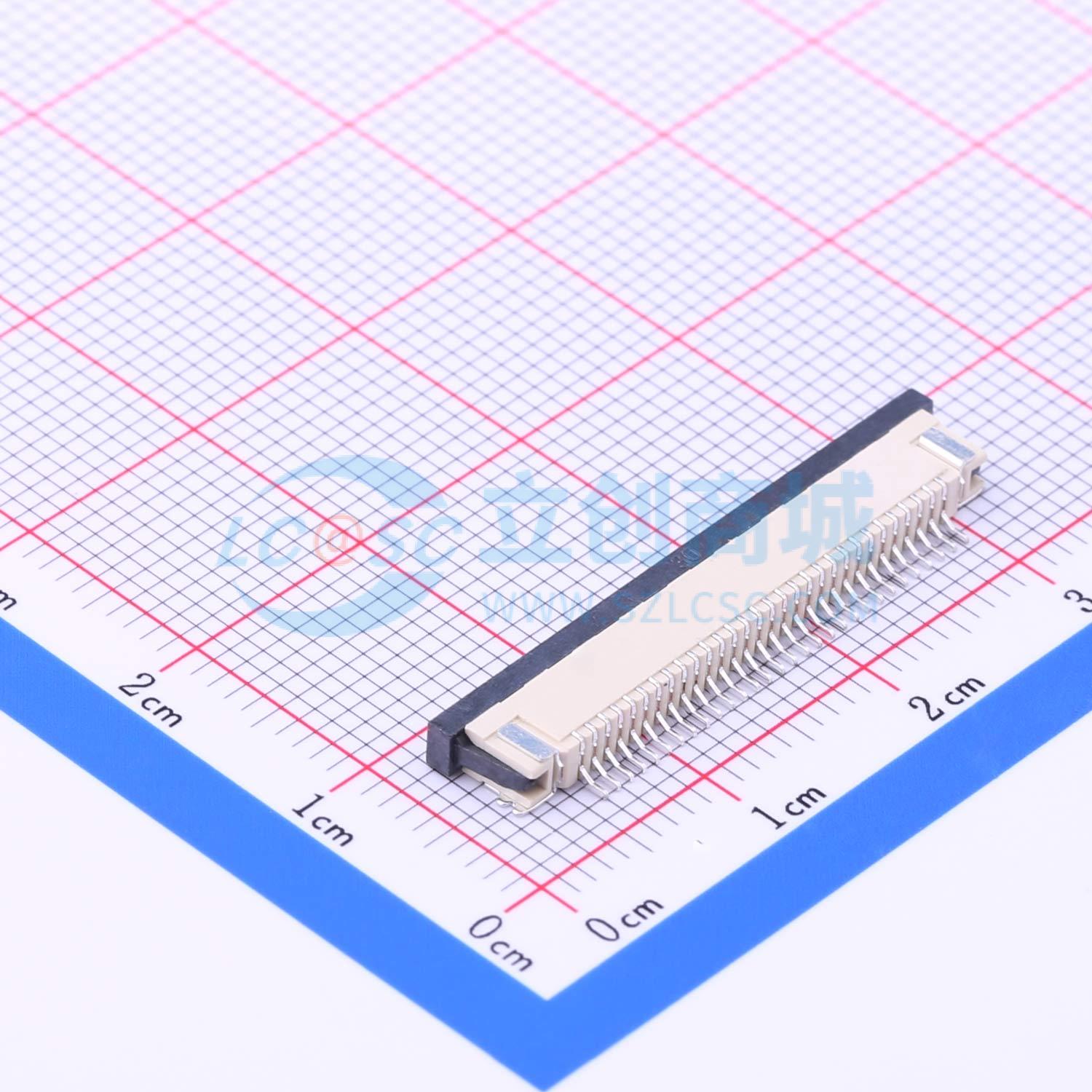 全新AFC08-S30FCA-00 SMD,P=0.8mm,卧贴 FFC/FPC连接器可开票