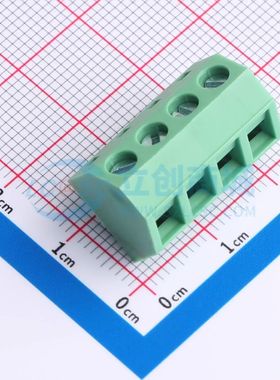 MX127S-5.08-04P-GN01-Cu-Y-A螺钉式接线端子5.08mm 1x4P直插绿色