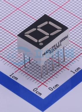 0.39直插数码管共阴单八红色光LED数码管MHDC3911SRBW可开票