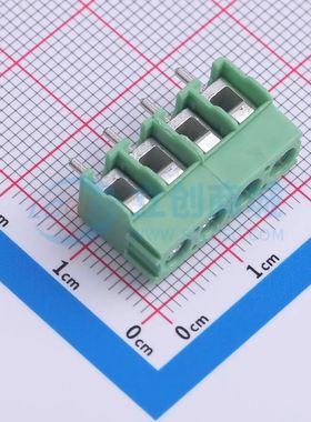 1935187螺钉式接线端子5mm 1x4P直插绿色