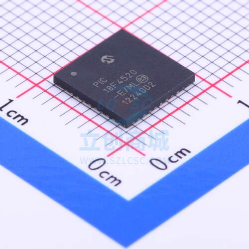 全新PIC18F4520-E/ML 单片机(MCU/MPU/SOC) PIC 25MHz 闪存：16K@