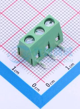 JL127R-50803G01螺钉式接线端子5.08mm 1x3P弯插绿色