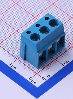 KF300R-5.0-3P螺钉式接线端子5mm 1x3P弯插蓝色