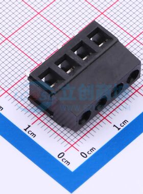 DB128L-5.0-4P-BK-S螺钉式接线端子5mm 1x4P直插黑色