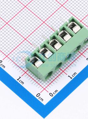 BX-DG26V-5.0-5P4螺钉式接线端子5mm 1x5P直插绿色